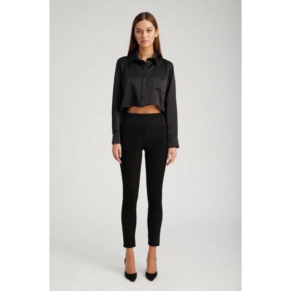 SPRWMN Ankle Legging in Black Suede S - Picture 1 of 4